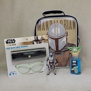Thermos Star Wars Mandalorian Soft Lunch Bag, Kids Blue light glasses, figure